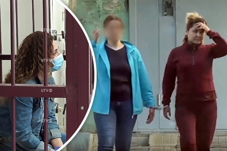 Так (справа) Луиза выглядела в момент задержания Так (справа) Луиза выглядела в момент задержания