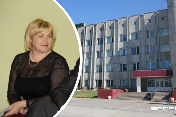 Слева — Наталья Мельничук, справа — здание администрации и райсовета Назаровского района Слева — Наталья Мельничук, справа — здание администрации и райсовета Назаровского района