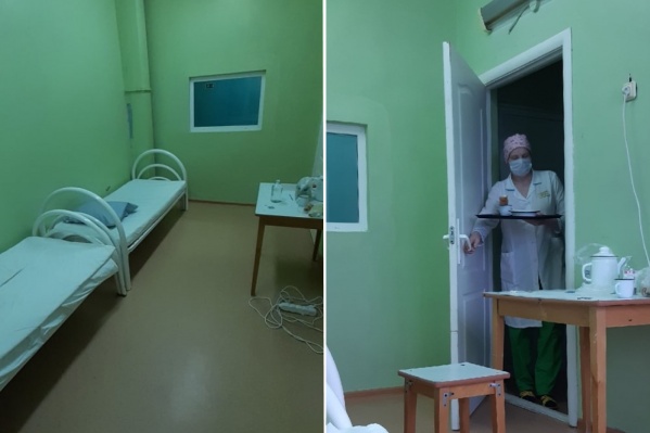 Пермяк показал кадры из инфекционного бокса: палата рассчитана на двух человек Пермяк показал кадры из инфекционного бокса: палата рассчитана на двух человек