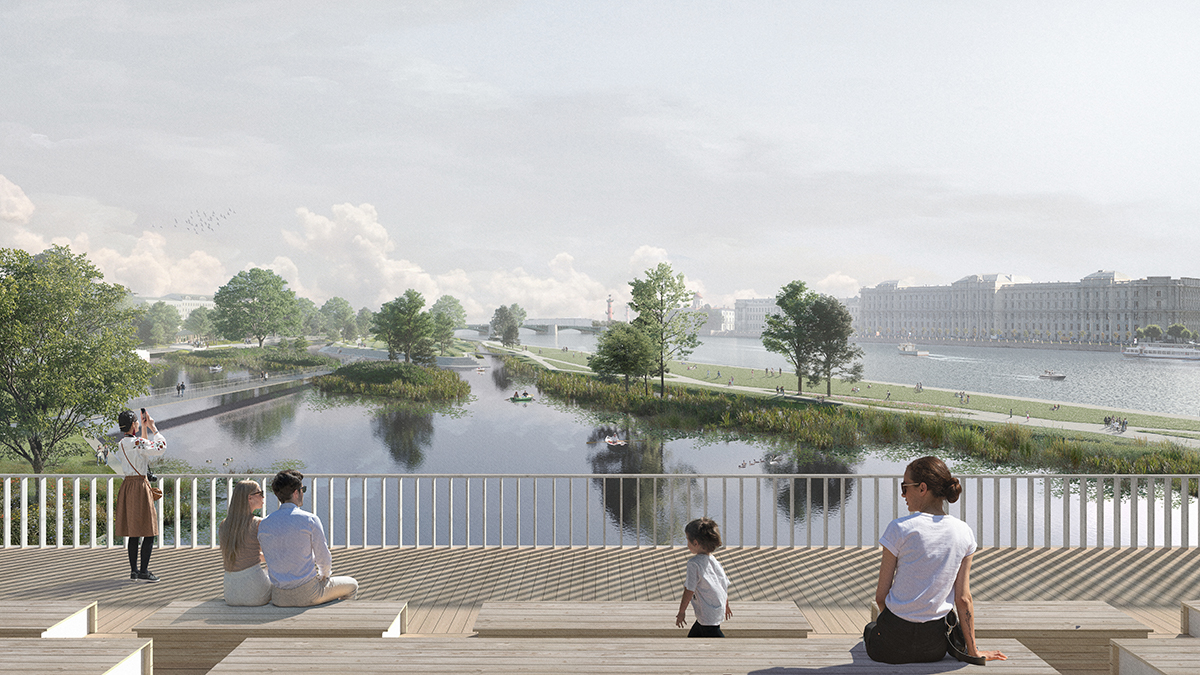 Praxys paysage & territoire (Франция) и KATARSIS Architects (Россия, Санкт-Петербург), а также Chrisan Horn, AREP, HyperCube, ASTAL, BIOTOPE и CYCLOPONICS