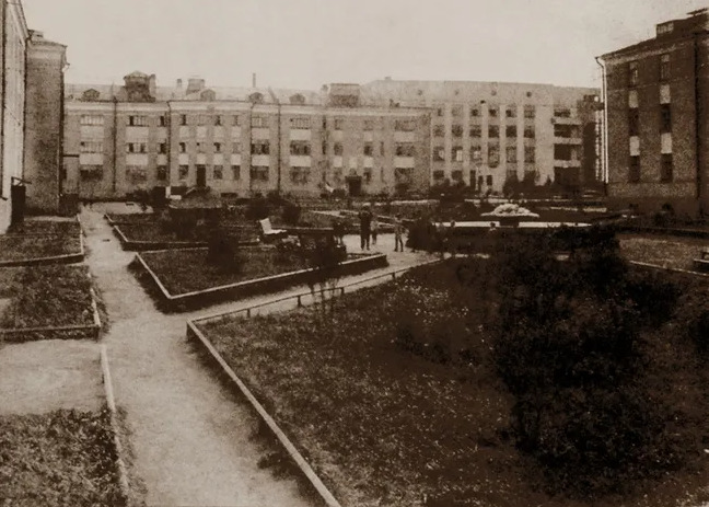 Старая фотография городка Старая фотография городка