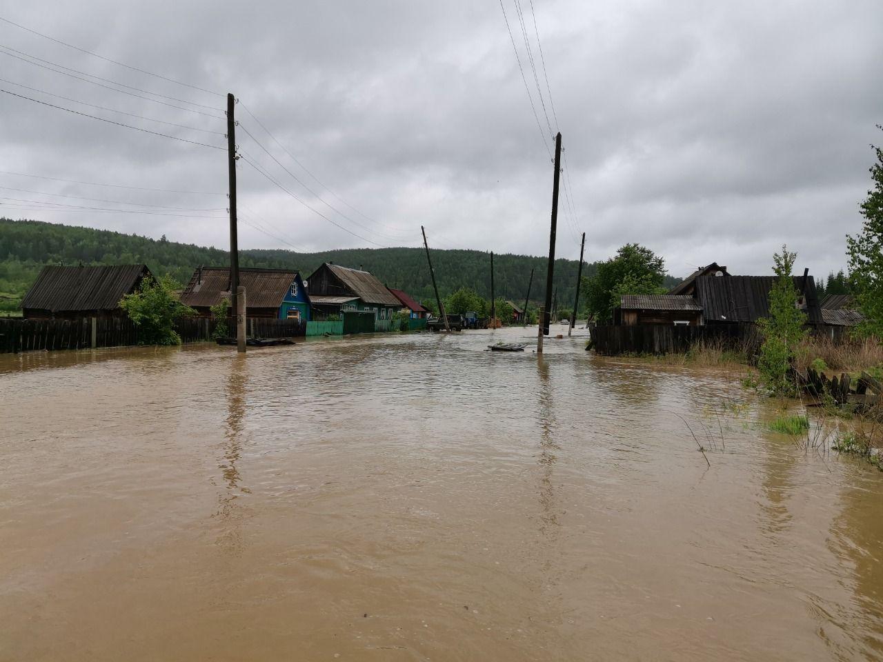 Поселок Колбинский в Манском районе затопило первым