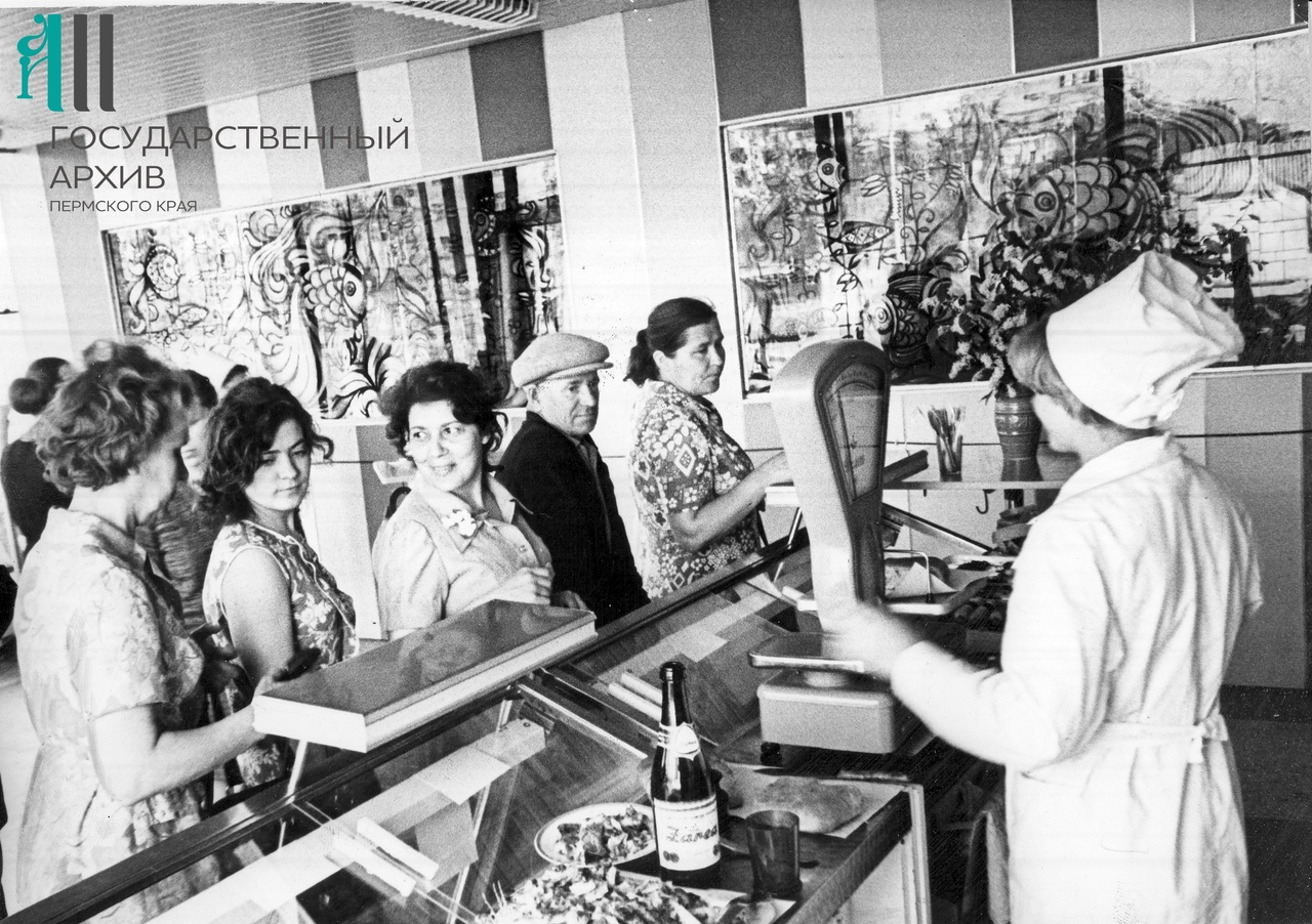 Рыбный кафетерий в магазине «Океан», 1977 год