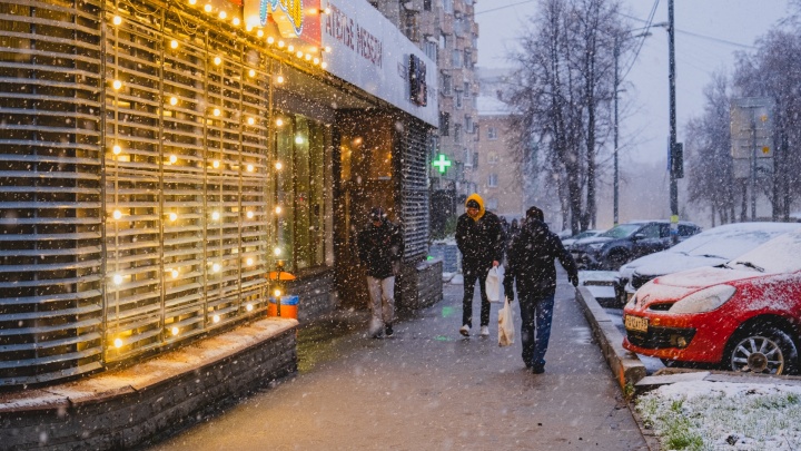 В субботу в Прикамье ожидается первый сильный снегопад