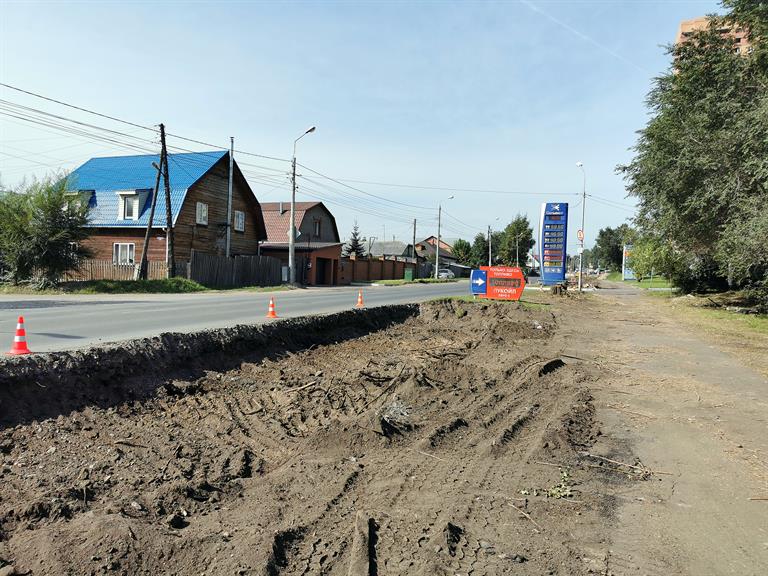 В Красноярске расширяют улицу Березина