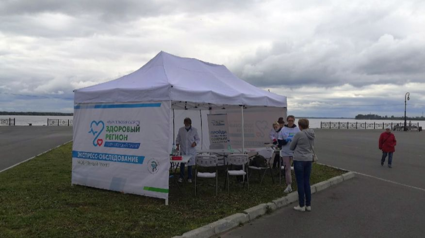 В выходные в Северодвинске будут работать палатки для проверки здоровья