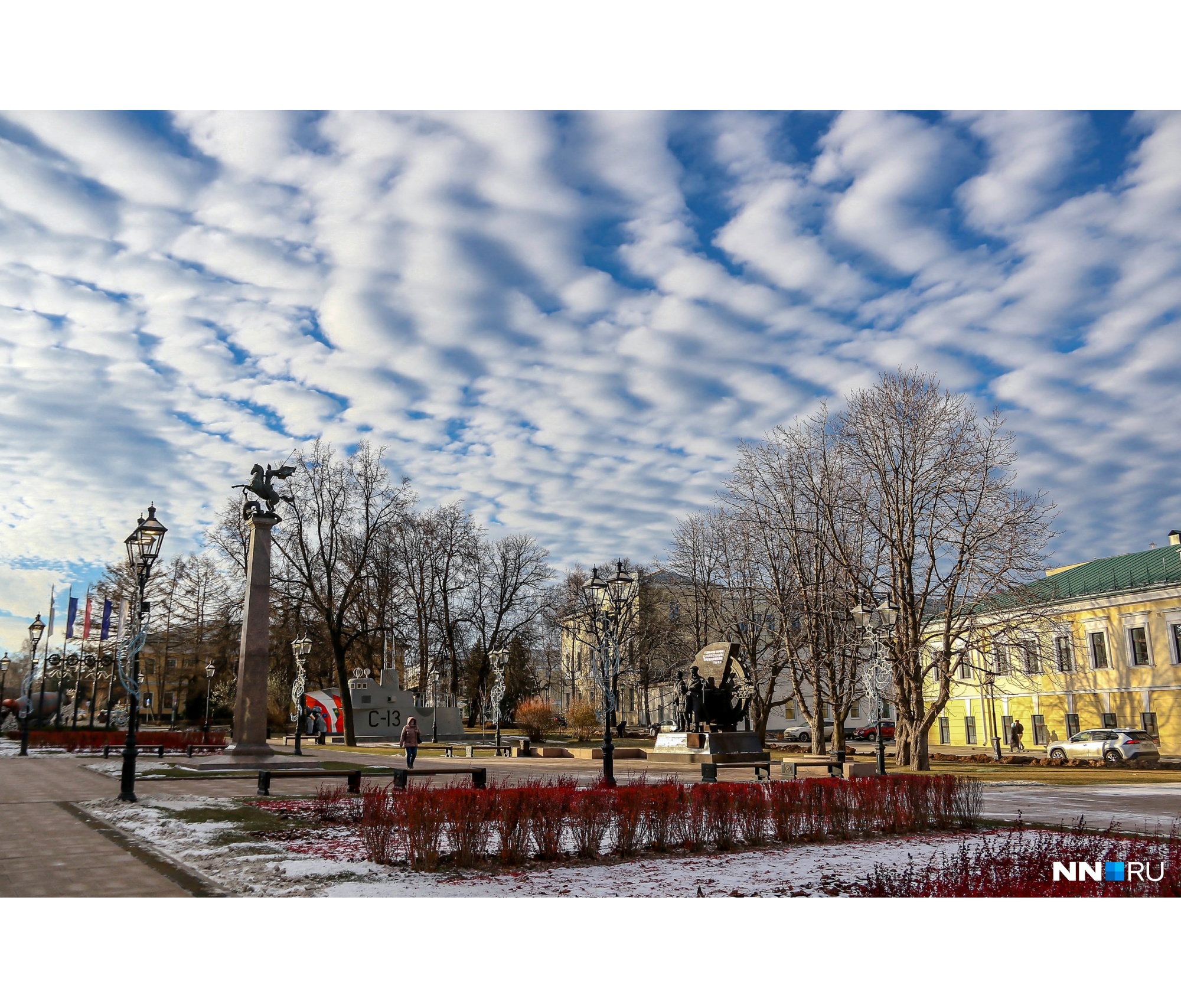 В кремле нет высотных зданий, поэтому небесные пейзажи получались наиболее полными В кремле нет высотных зданий, поэтому небесные пейзажи получались наиболее полными