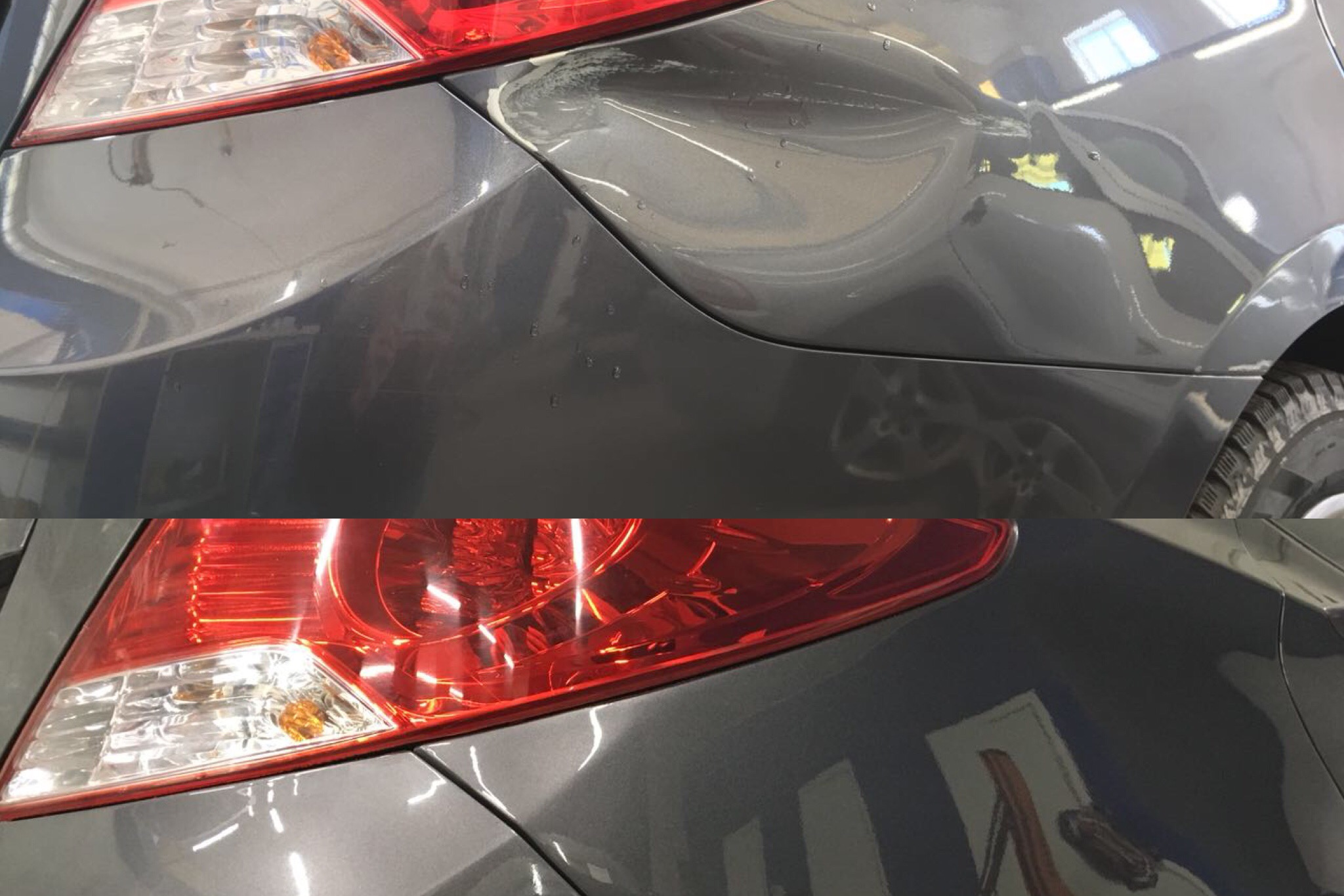 Восстановление геометрии и локальная покраска крыла на Hyundai Solaris Восстановление геометрии и локальная покраска крыла на Hyundai Solaris