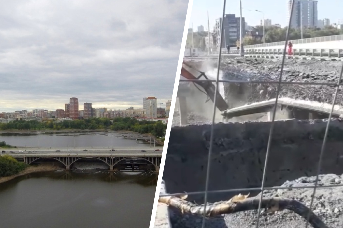 В Екатеринбурге начали разбирать Макаровский мост. Публикуем видео
