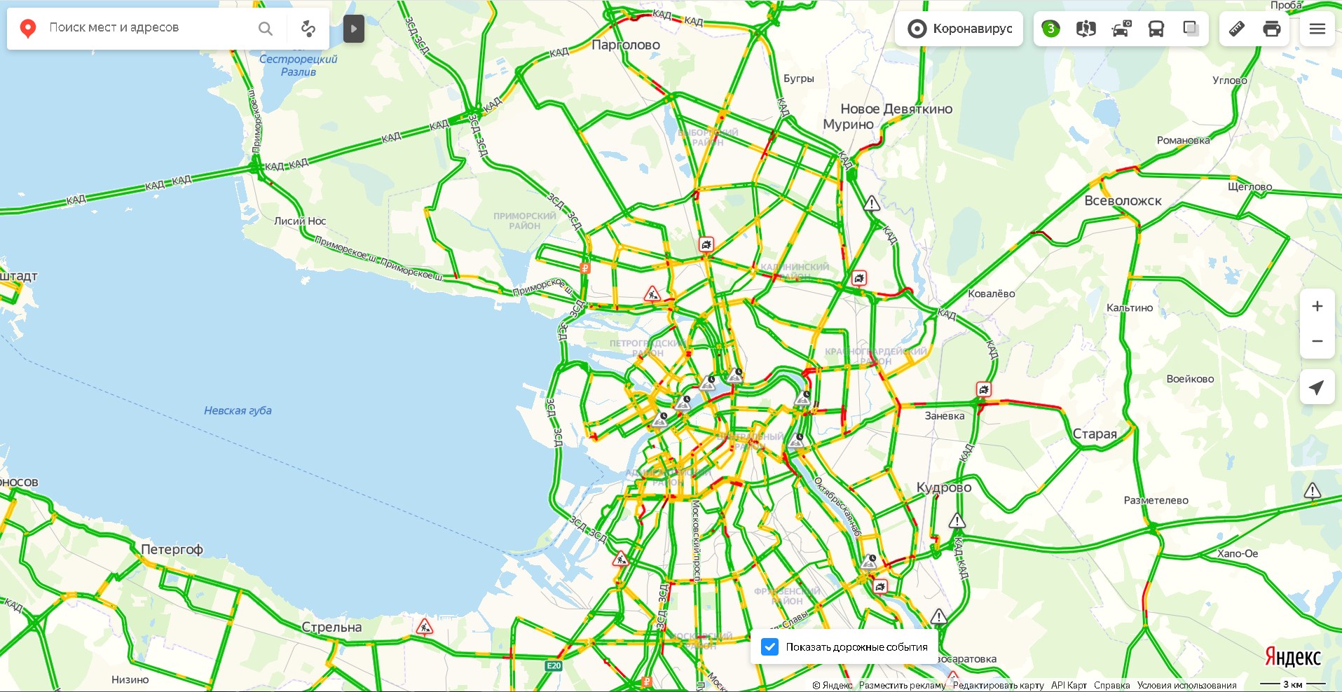 Карта петербурга показать. Карта дорог Санкт-Петербурга.