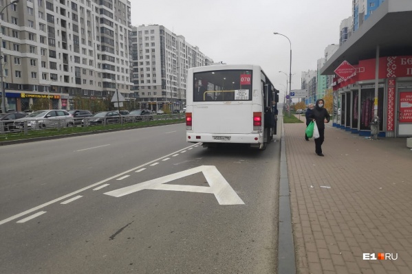 Участок новой выделенной полосы в направлении проспекта Сахарова Участок новой выделенной полосы в направлении проспекта Сахарова