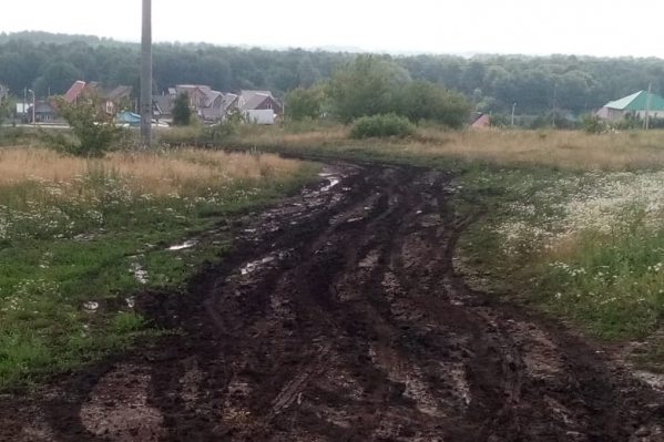 По словам Зили, местным жителям приходится добираться до транспорта по такой дороге По словам Зили, местным жителям приходится добираться до транспорта по такой дороге 