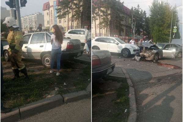 Столкновение произошло на выезде на Московском тракте Столкновение произошло на выезде на Московском тракте
