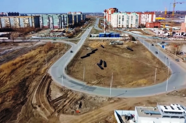 Вот так с высоты выглядит участок, который перекроют Вот так с высоты выглядит участок, который перекроют
