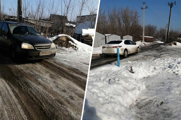 Тропинка между гаражами стала трассой для автомобилистов Тропинка между гаражами стала трассой для автомобилистов