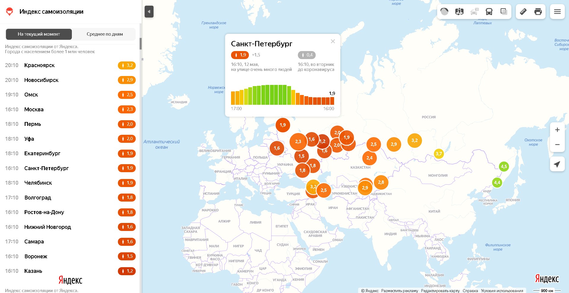 Скриншот из <a href="https://yandex.ru/maps/covid19/isolation?ll=46.072147%2C56.759284&z=4.2" class="_">yandex.ru/maps/covid19/isolation</a>