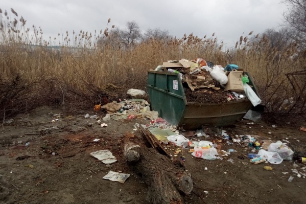 Так выглядит площадка для сбора отходов на улице Дивногорской Так выглядит площадка для сбора отходов на улице Дивногорской