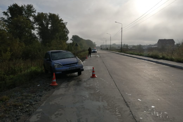 Женщина не смогла справиться с управлением автомобилем Женщина не смогла справиться с управлением автомобилем