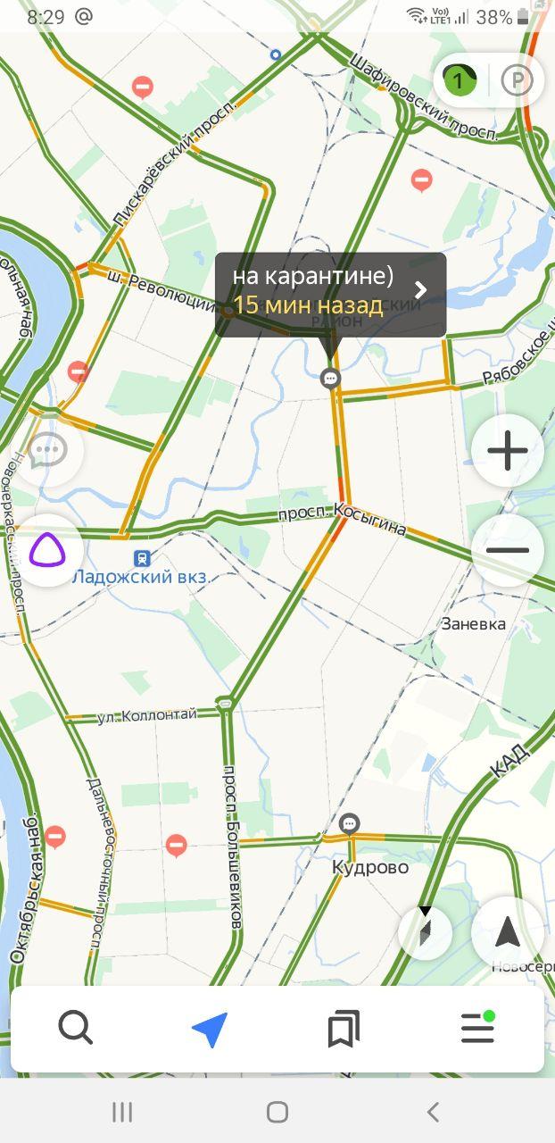 Карта загруженности дорог санкт петербурга