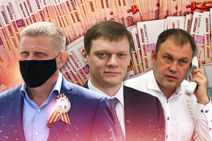 На фото слева направо: мэр Белово, мэр Ленинска-Кузнецкого, мэр Кемерово На фото слева направо: мэр Белово, мэр Ленинска-Кузнецкого, мэр Кемерово