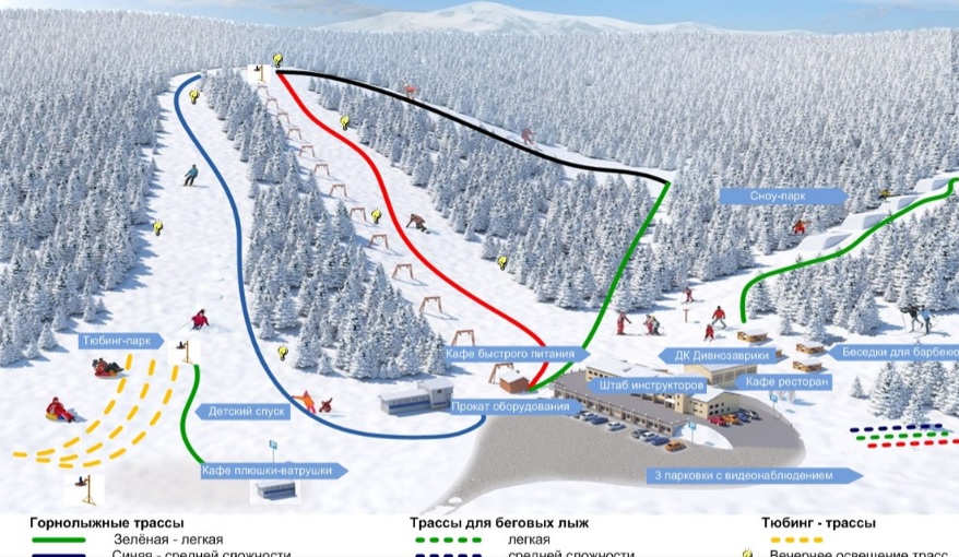 Манжерок карта трасс 2023