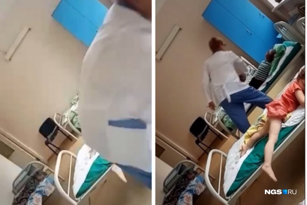 На кадрах видно, как женщина замахивается на ребенка На кадрах видно, как женщина замахивается на ребенка