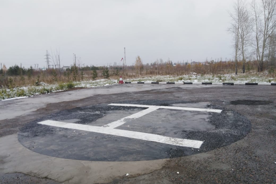 В Кузбассе открыли первую вертолетную площадку для санавиации. Всего построят больше 20