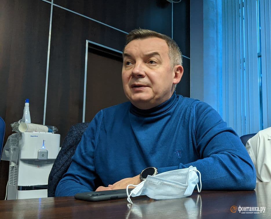 начальник госпиталя для ветеранов войн и временного госпиталя в «Ленэкспо» Максим Кабанов<br><br>автор фото Павел Каравашкин / «Фонтанка.ру»<br>