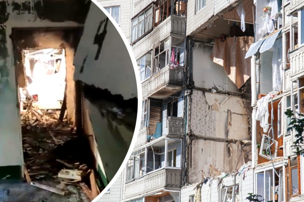 Печальные кадры из разрушенного взрывом дома Печальные кадры из разрушенного взрывом дома