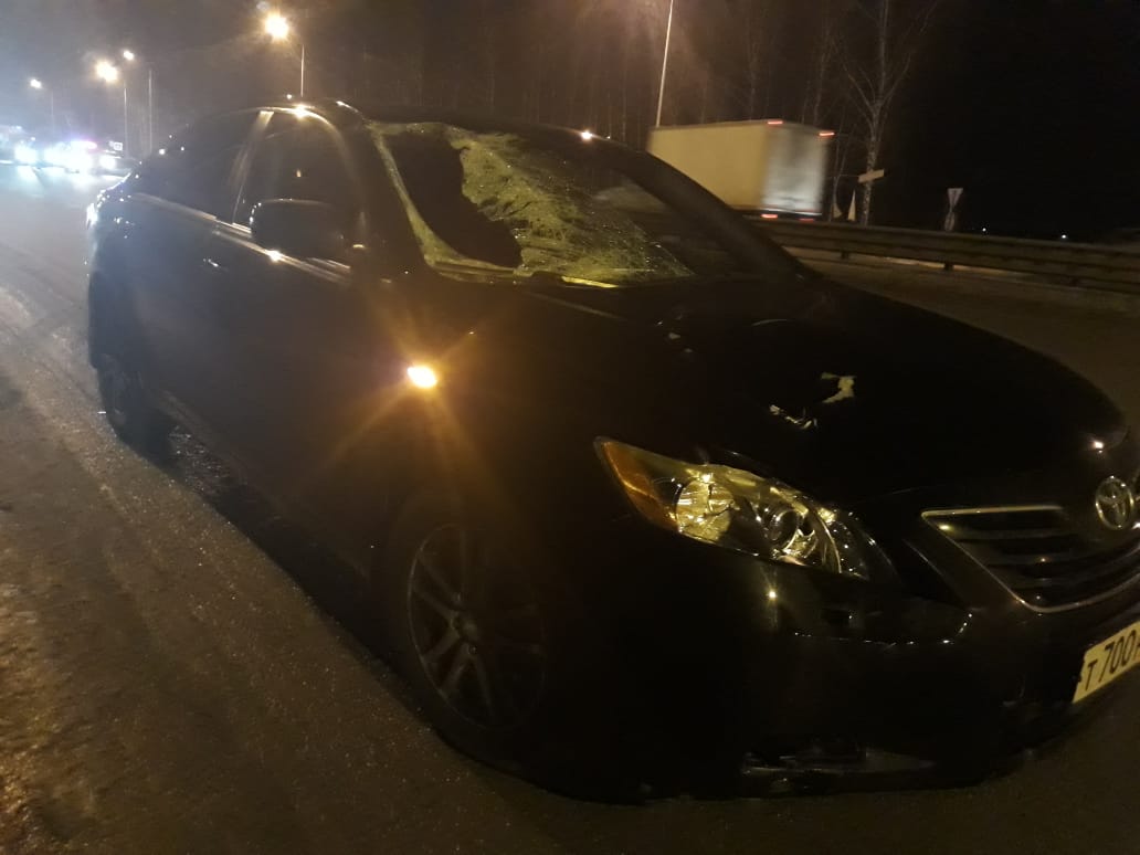 Toyota Camry на пешеходном переходе Полевского тракта сбила мужчину, тот погиб на месте