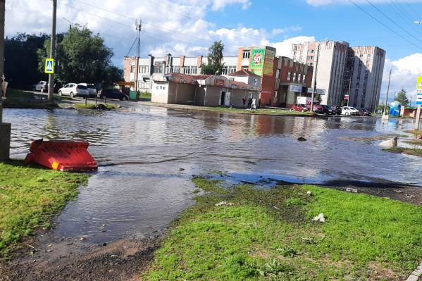 Из-за сильного дождя затопило Галушина Из-за сильного дождя затопило Галушина