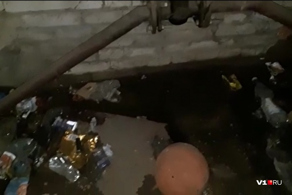 Уровень воды поднялся почти до крыши подвала Уровень воды поднялся почти до крыши подвала