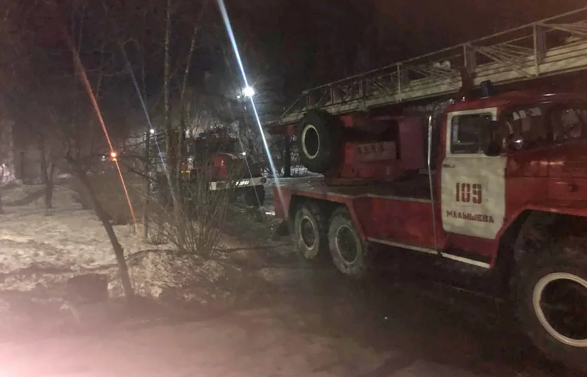 На пожар выехало 11 машин На пожар выехало 11 машин