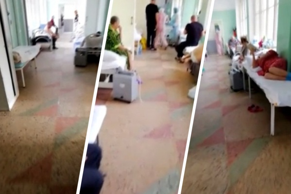 Видео снято 9 ноября в отделении, где лежат коронавирусные пациенты. Больных так много, что мест в палатах катастрофически не хватает Видео снято 9 ноября в отделении, где лежат коронавирусные пациенты. Больных так много, что мест в палатах катастрофически не хватает