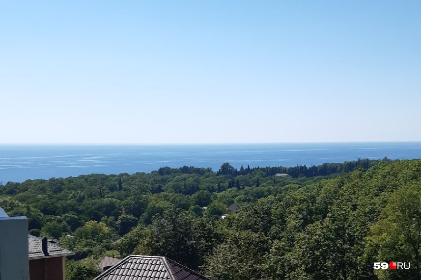Вид на море из недорогого жилья в Совете Квадже Вид на море из недорогого жилья в Совете Квадже