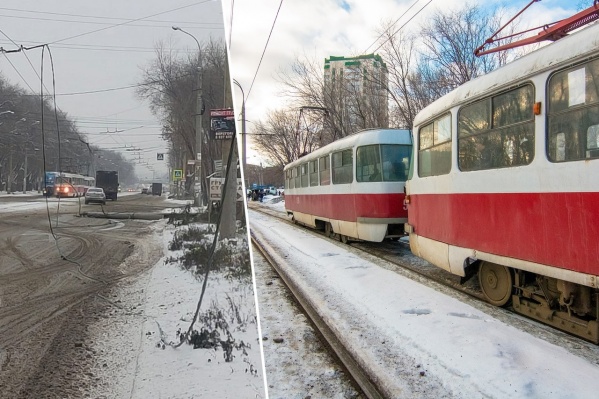 Из-за автохулигана, который скрылся с места ДТП, встало движение электротранспорта Из-за автохулигана, который скрылся с места ДТП, встало движение электротранспорта