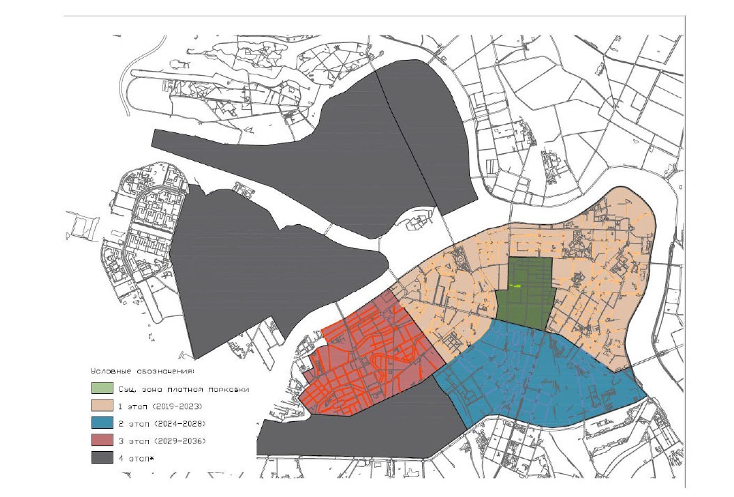 План платной парковки на васильевском острове