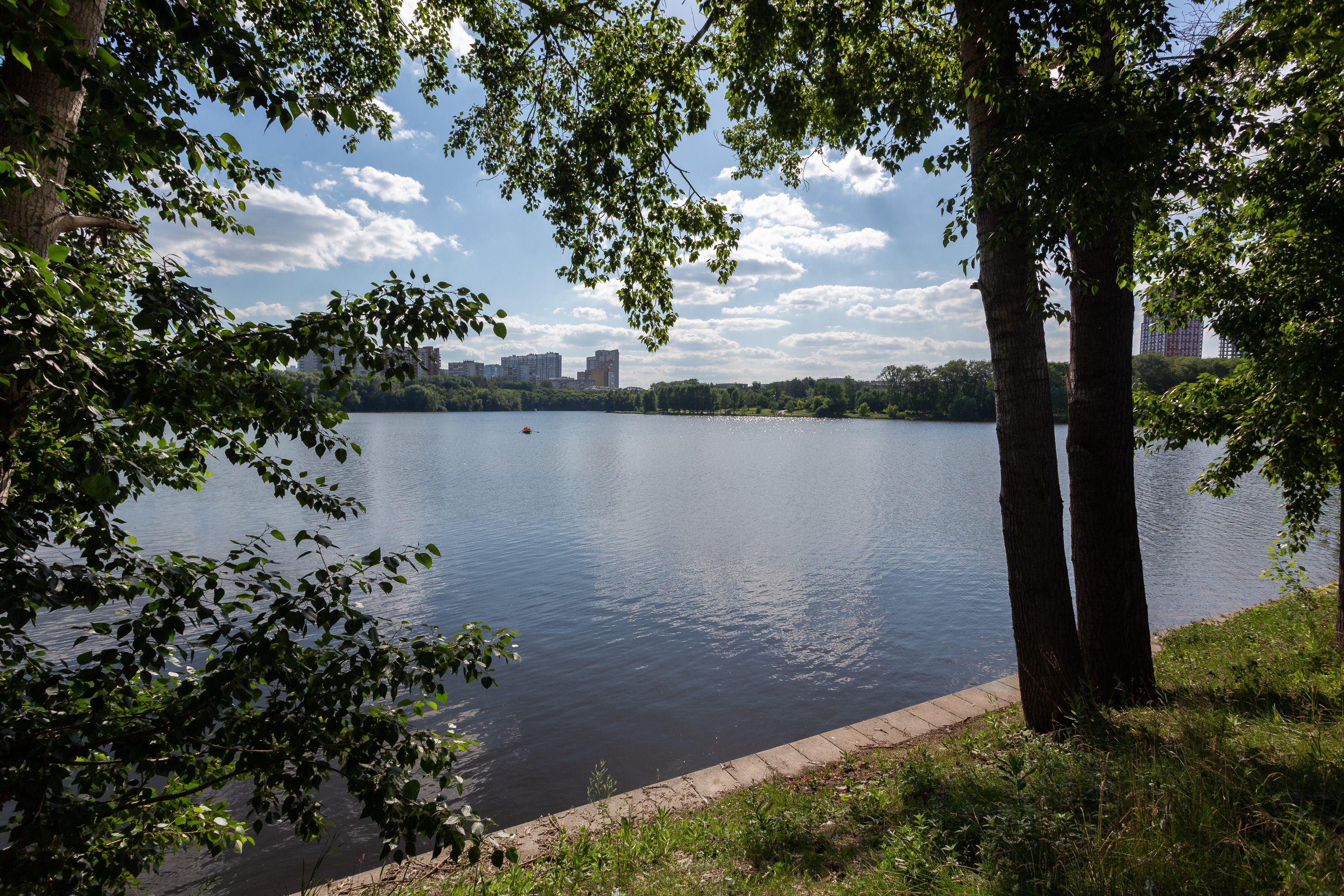 Городской пруд — отличное место для летнего отдыха