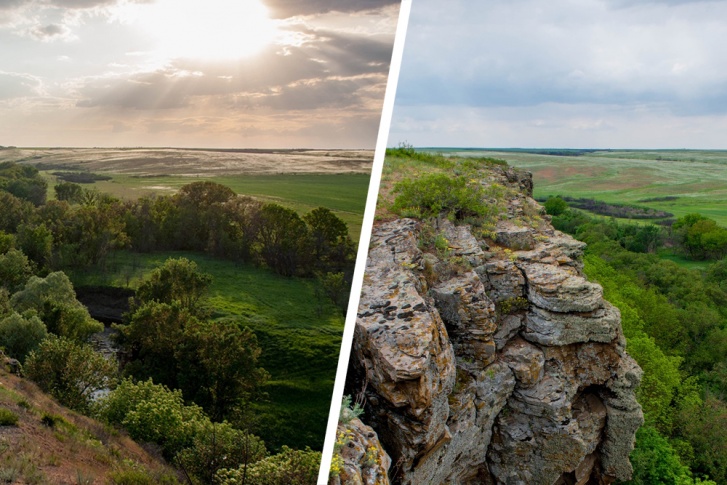 Да, на Дону есть и скалы, и леса