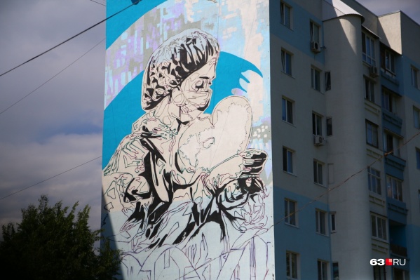 Рисунок разместят на доме № 200 по Ново-Садовой Рисунок разместят на доме № 200 по Ново-Садовой