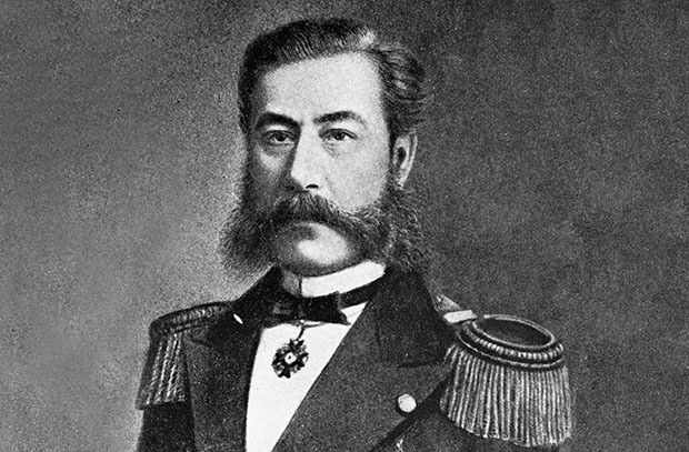 Русский военный деятель контр-адмирал, изобретатель и пионер авиации. Спроектировал и построил первый в России и один из первых в мире натурных самолётов. Согласно некоторым сообщениям, его самолёт во время испытаний смог отделиться от земли.