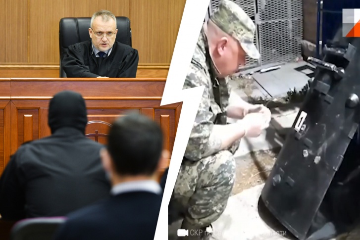 На противопульном штурмовом щите "Забор" потом насчитали 3 попадания по центру и еще одно с краю, но он выдержал На противопульном штурмовом щите "Забор" потом насчитали 3 попадания по центру и еще одно с краю, но он выдержал