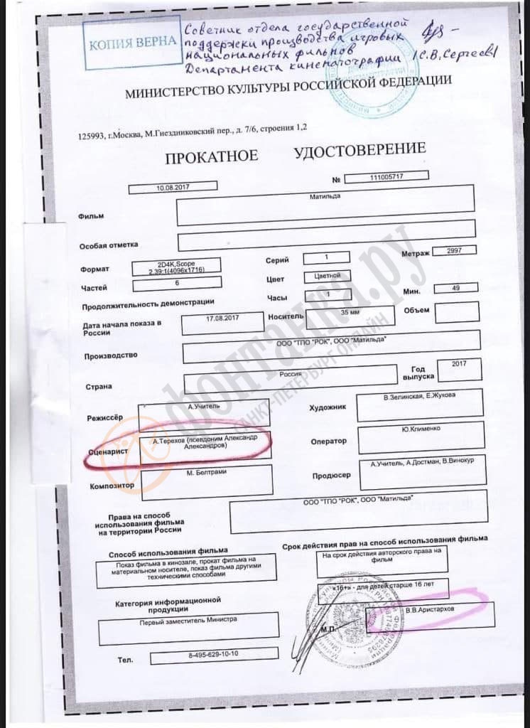 прокатное удостоверение