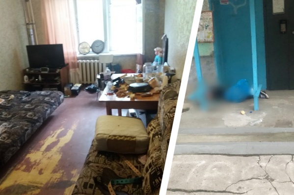 Убитого мужчину оставили прямо у входа в подъезд Убитого мужчину оставили прямо у входа в подъезд