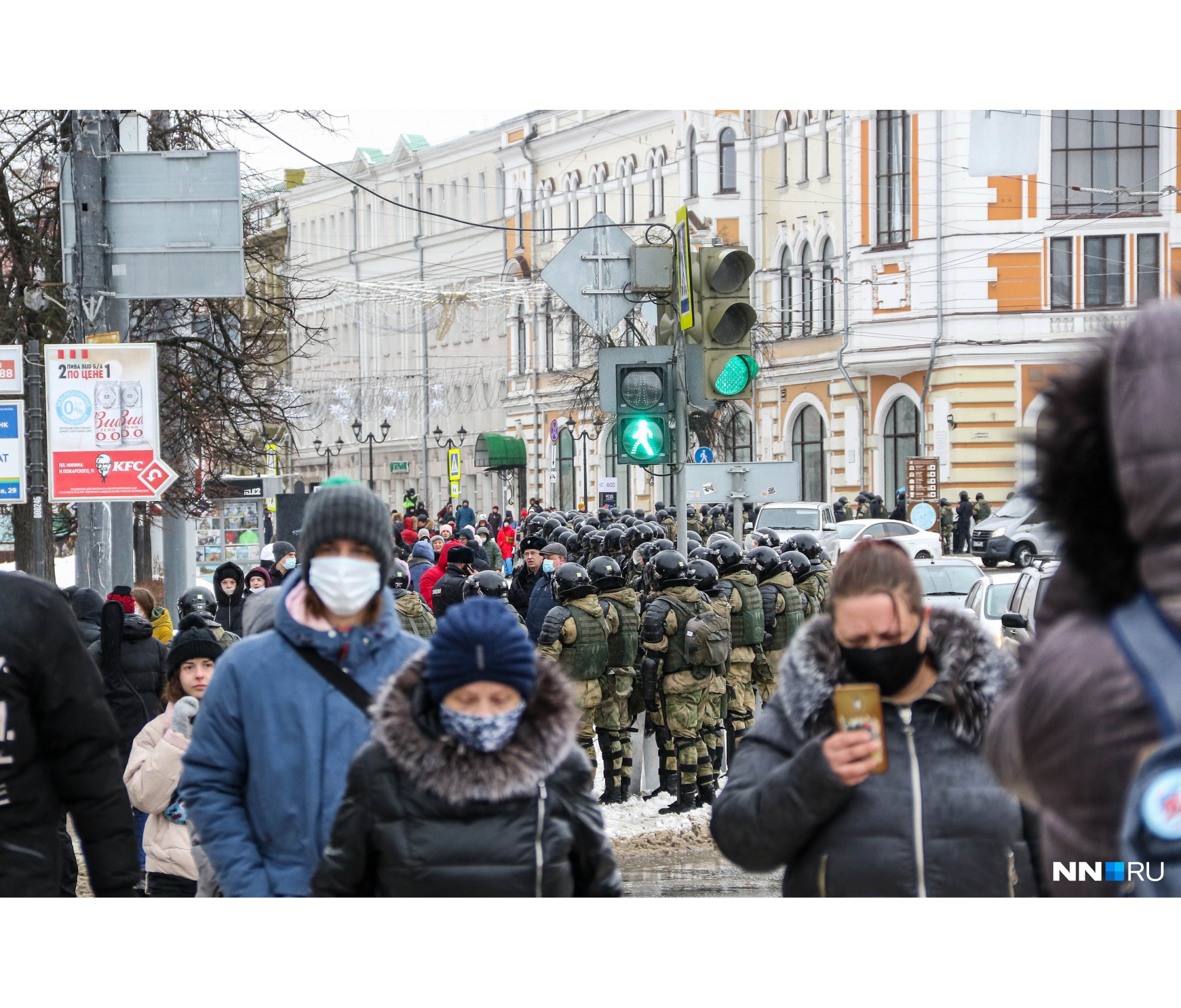 Нижний Новгород <a href="https://www.nn.ru/text/gorod/2021/01/31/69740638/" target="_blank" class="_">вошел в число лидеров по количеству задержаний</a> в стране по итогам митинга <nobr class="_">31 января</nobr>. В отделения полиции было доставлено почти 68% протестующих Нижний Новгород <a href="https://www.nn.ru/text/gorod/2021/01/31/69740638/" target="_blank" class="_">вошел в число лидеров по количеству задержаний</a> в стране по итогам митинга <nobr class="_">31 января</nobr>. В отделения полиции было доставлено почти 68% протестующих