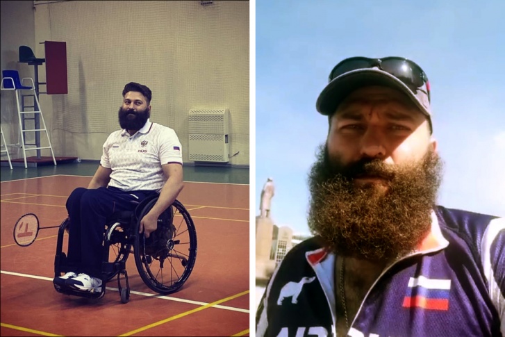 Слева Виктор Сибирин в спортзале два месяца назад, справа — сегодня перед самым стартом