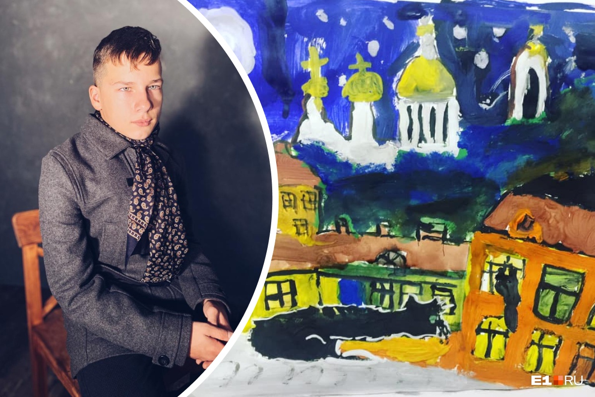 Космос и портрет Гагарина. Как рисует мир мальчик с тяжелыми нарушениями речи