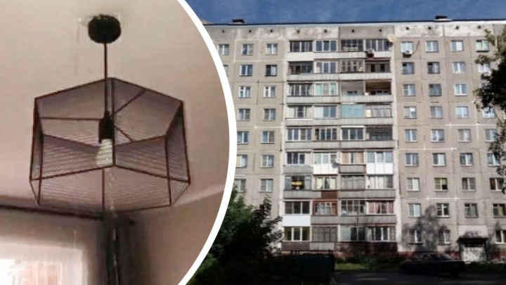В доме на Кошурникова прорвало трубу после включения тепла — видео из квартиры, где льет дождь и бьют фонтаны