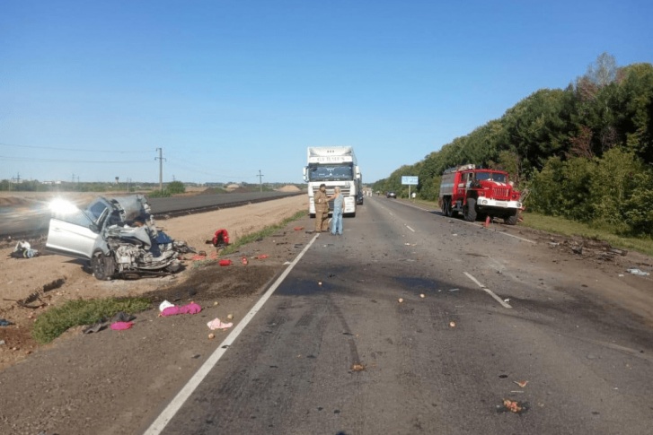 Смертельная авария произошла на 1336-м километре трассы Самара — Уфа — Челябинск