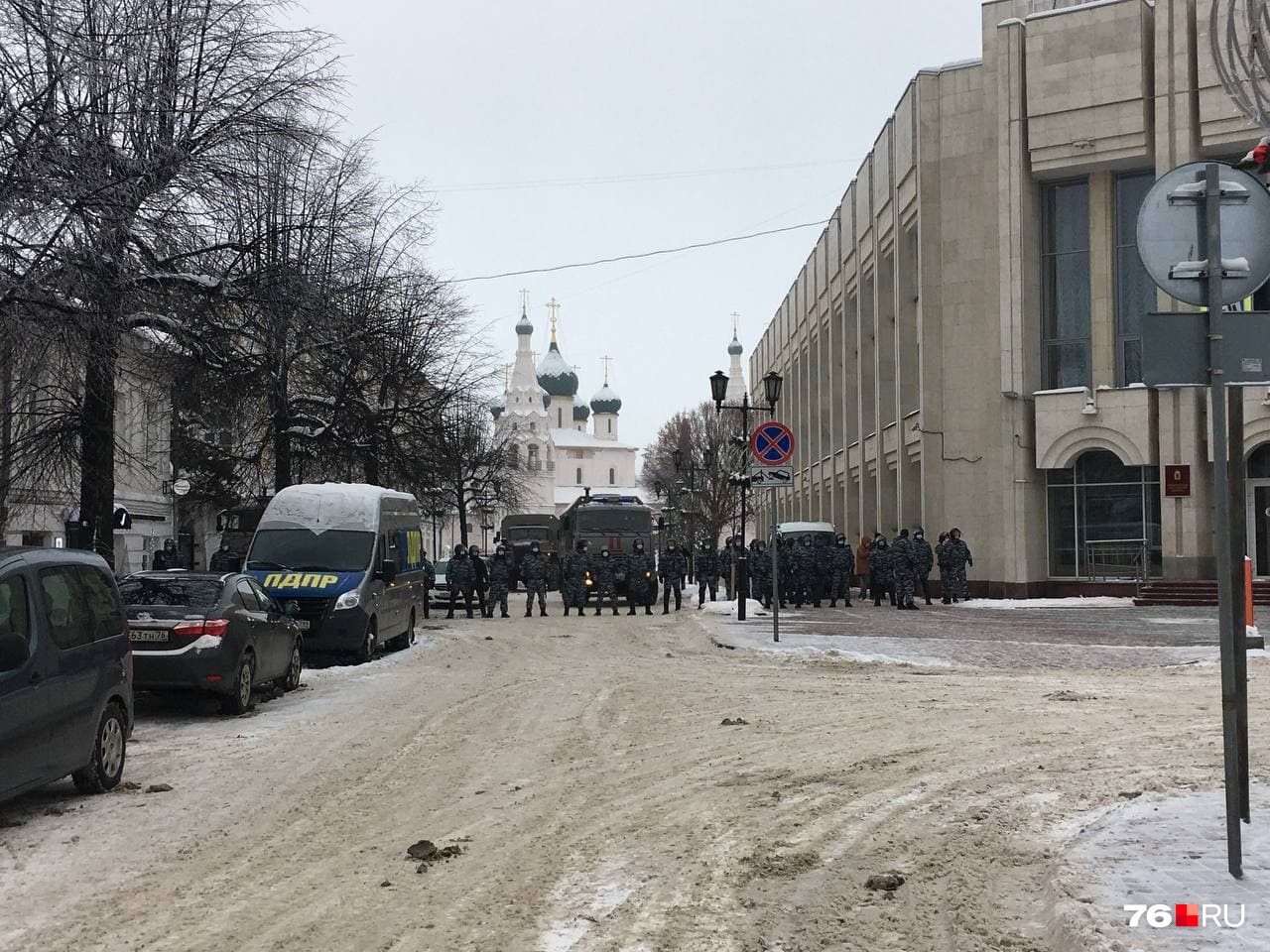 Подход к Советской площади перекрыли Подход к Советской площади перекрыли